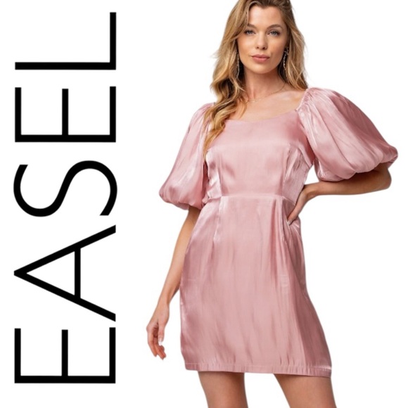 easel Dresses & Skirts - 673: EASEL NWT DRESS ROSE GOLD (R2G)